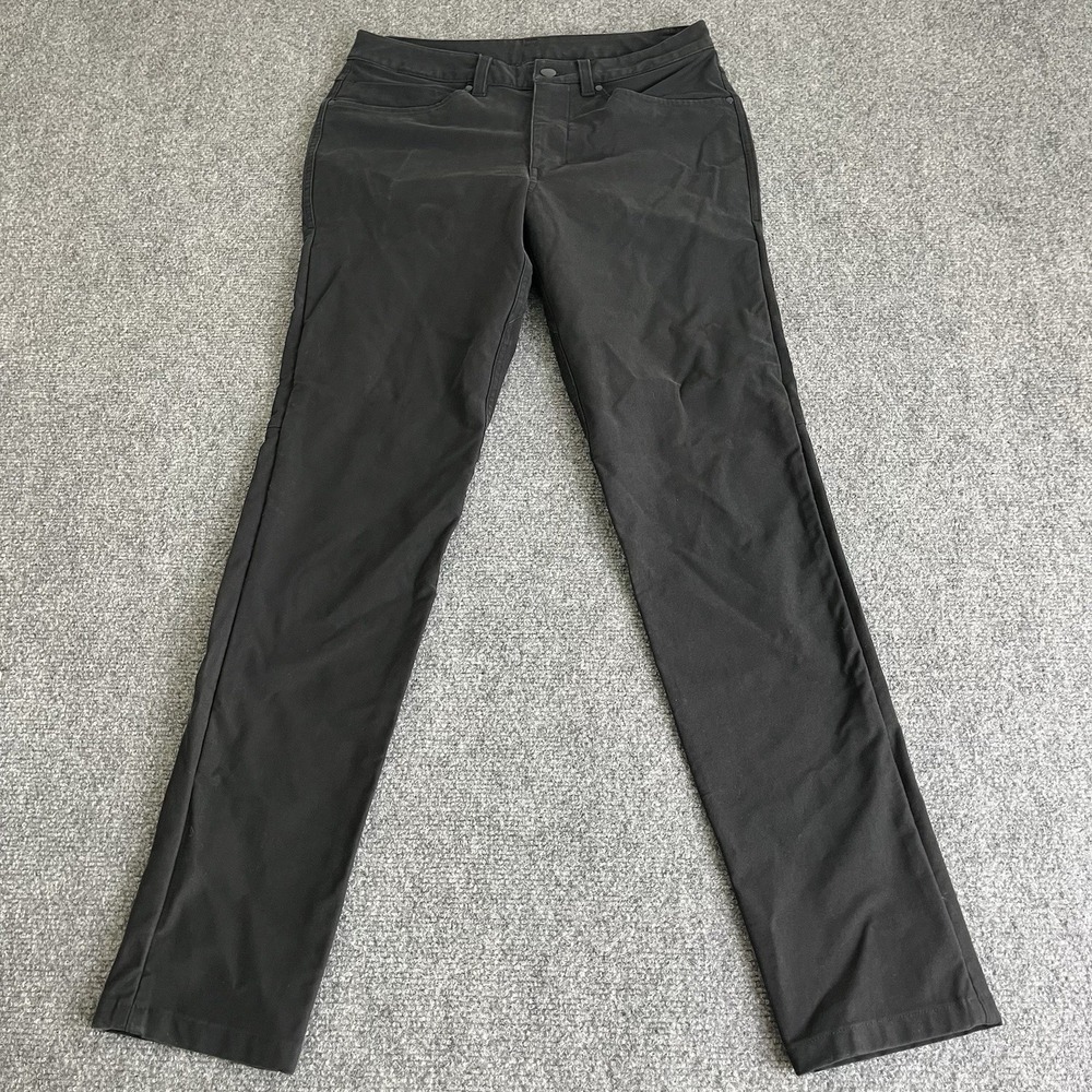 Lululemon Men's ABC Pant Slim Warpstream Black Travel City Trousers 5-Pocket 29